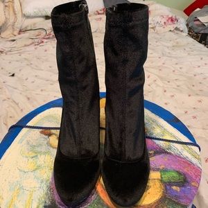 Women’s Velvet Ankle Boots
